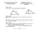 Đề kiểm tra 1 tiết Hình học 9 chương 1 năm 2017-2018 có đáp án - Trường THCS Thủy An