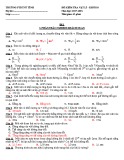 Đề kiểm tra 1 tiết HK2 môn Vật lí 10 năm 2017-2018 có đáp án - Trường PTDTNT Tỉnh