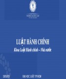 Bài giảng Luật hành chính: Bài 1 - ĐH Luật