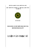 Luận văn Thạc sĩ Bảo vệ thực vật: Chẩn đoán và đặc điểm sinh học của begomovirus hại ớt