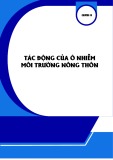 Chương 4 - Tác động của ô nhiễm môi trường nông thôn