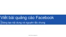 bài giảng viết bài quảng cáo fac