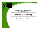 Bài giảng Concepts of sdvertising (Nguyên lý viết lời quảng cáo)