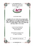 Luận văn Thạc sĩ Kinh tế: Nghiên cứu các yếu tố tác động đến quyết định của các hộ nuôi tôm trong việc chọn mua sản phẩm Combax-L của công ty TNHH Virbac Việt Nam trên địa bàn Bạc Liêu Cà Mau