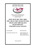 Khóa luận tốt nghiệp Dược sĩ Đại học: Phân tích việc thực hiện tiêu chuẩn thực hành tốt nhà thuốc (GPP) trên địa bàn huyện Hòn Đất tỉnh Kiên Giang năm 2017