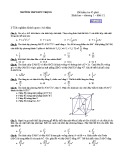 Đề kiểm tra 1 tiết Hình học 12 chương 1 năm 2017-2018 có đáp án - Trường THPT Đức Trọng