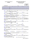Đề kiểm tra 1 tiết Hình học 12 chương 3 năm 2017-2018 có đáp án - Trường THPT Nguyễn Du