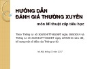 Hướng dẫn đánh giá thường xuyên môn Mĩ thuật cấp tiểu học