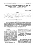 Nghiên cứu quá trình công nghiệp hóa tác động đến biến động dân số - lao động theo địa lý tỉnh Bắc Ninh giai đoạn 1997 – 2016