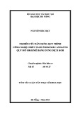 Tóm tắt luận văn Thạc sĩ Khoa học: Nghiên cứu xây dựng quy trình công nghệ chiết tách phẩm màu annatto quy mô 10kg/mẻ bằng dung dịch KOH