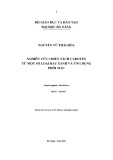 Tóm tắt luận văn Thạc sĩ Khoa học: Nghiên cứu chiết tách caroten từ một số loại rau xanh và ứng dụng phối màu