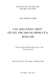 Tóm tắt luận văn Thạc sĩ Khoa học: Các bất đẳng thức về giá trị trung bình của hàm lồi