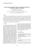 Phân tích đồng thời Sb(III) và Sb(V) sử dụng kỹ thuật chiết pha rắn và phổ hấp thụ nguyên tử - hiđrua hóa