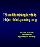 Bài giảng Tối ưu điều trị tăng huyết áp ở bệnh nhân lọc màng bụng - PGS.TS Đinh Thị Kim Dung