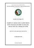 Luận văn chuyên ngành Khoa học môi trường: Nghiên cứu định lượng cacbon trong rừng ngập mặn ven biển xã Hải Lạng, huyện Tiên Yên, tỉnh Quảng Ninh