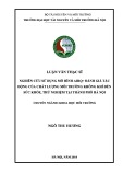 Luận văn chuyên ngành Khoa học môi trường: Nghiên cứu sử dụng mô hình AirQ+ đánh giá tác động của chất lượng môi trường không khí đến sức khỏe, thử nghiệm tại thành phố Hà Nội
