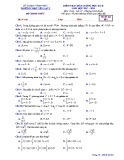 Đề thi học kì 2 môn Toán 12 năm 2017-2018 có đáp án - Trường THPT Yên Lạc 2 - Mã đề 003
