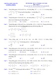 Đề thi học kì 2 môn Toán 12 năm 2017-2018 có đáp án - Trường THPT chuyên Lê Hồng Phong