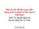 Một số vấn đề liên quan đến năng suất và bệnh lý trên heo ở Việt Nam