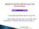 Bài giảng Bệnh tụ huyết trùng gia cầm