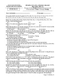 Đề khảo sát lần 1 môn Hóa học lớp 12 năm 2018-2019 - THPT Đoàn Thượng - Mã đề 132