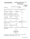 Đề kiểm tra 45 phút môn Toán lớp 11 năm 2018-2019 - THPT Đoàn Thượng - Mã đề 485