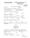Đề kiểm tra 45 phút môn Toán lớp 11 năm 2018-2019 - THPT Đoàn Thượng - Mã đề 357