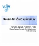 Đề tài: Siêu âm đàn hồi mô tuyến tiền liệt