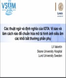 Bài giảng Các thuật ngữ và định nghĩa của iota - Vì sao và làm cách nào để chuẩn hóa mô tả hình ảnh siêu âm các khối bất thường phần phụ