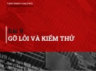 Bài giảng Kỹ thuật lập trình: Bài 9 - ThS. Trịnh Thành Trung