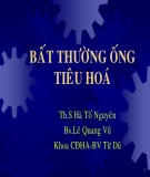 Bất thường ống tiêu hóa