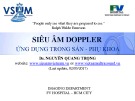 Bài giảng Siêu âm dopper ứng dụng trong sản phụ khoa