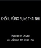 Khối u vùng bụng thai nhi - Ths.Bs Ngô Thị Kim Loan