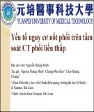 Đề tài nghiên cứu:  Yếu tố cơ nốt phổi trên tầm soát CT phổi liều thấp