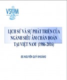 Bài giảng Lịch sử và sự phát triển của ngành siêu âm chẩn đoán tại Việt Nam (1986-2016)