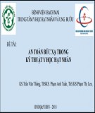 Đề tài: An toàn bức xạ trong kỹ thuật y học hạt nhân