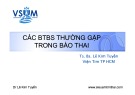 Bài giảng Các bệnh tim bẩm sinh thường gặp trong bào thai