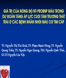 Đề tài: Giá trị tiên lượng tái nhập viện và tử vong của sức căng cơ tim ở bệnh nhân suy tim mạn tính