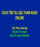 Bài giảng Cách tìm tài liệu tham khảo online