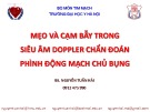 Bài giảng Mẹo và cạm bẫy trong siêu âm doppler chẩn đoán phình động mạch chủ bụng