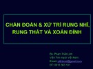 Bài giảng Chẩn đoán & xử trí rung nhĩ, rung thất và xoắn đỉnh - Bs. Phạm Trần Linh