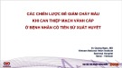 Các chiến lược để giảm chảy máu khi can thiệp mạch vành cấp ở bệnh nhân có tiền sử xuất huyết