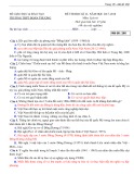 Đề thi học kì 2 môn Lịch sử 12 năm 2017-2018 có đáp án - Trường THPT Đoàn Thượng - Mã đề 260