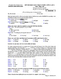Đề thi KSCL môn tiếng Anh năm 2018-2019 lần 1 - THPT Đồng Đậu - Mã đề 105