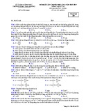 Đề KSCĐ lần 1 môn Vật lí lớp 12 năm 2018-2019 - THPT Tam Dương - Mã đề 209
