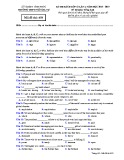 Đề thi KSCĐ lần 1 môn tiếng Anh lớp 12 năm 2018-2019 - THPT Ngô Gia Tự - Mã đề 450