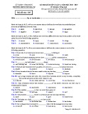 Đề thi KSCĐ lần 1 môn tiếng Anh lớp 12 năm 2018-2019 - THPT Ngô Gia Tự - Mã đề 195