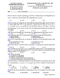 Đề KSCĐ lần 1 môn Vật lí lớp 12 năm 2018-2019 - THPT Ngô Gia Tự - Mã đề 485