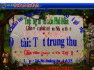 Bài giảng mầm non - Đề tài: Tết Trung Thu