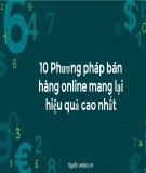 10 phương pháp bán hàng online mang lại hiệu quả cao nhất